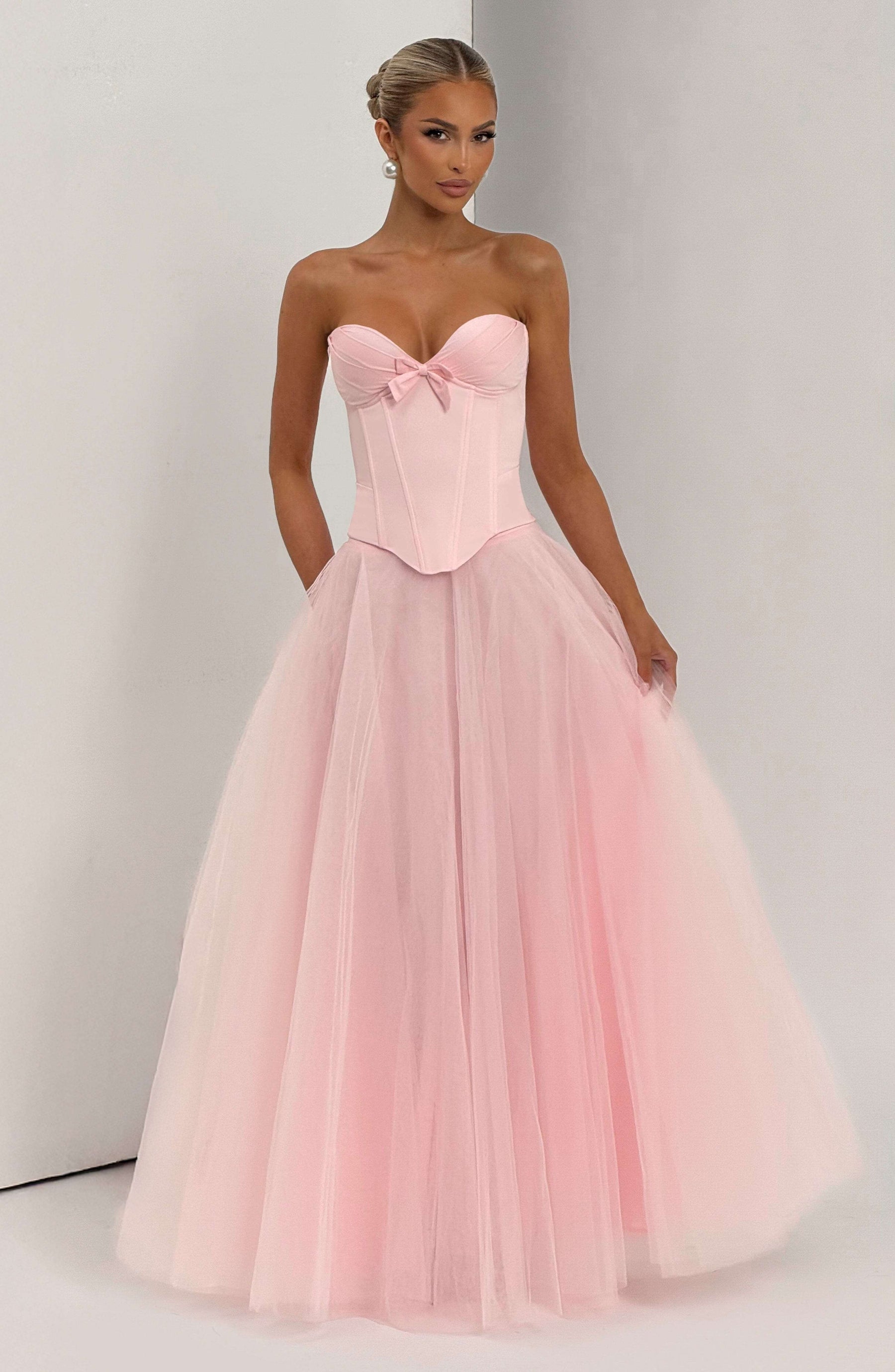 Ethel Maxi Skirt - Blush Ryvelle
