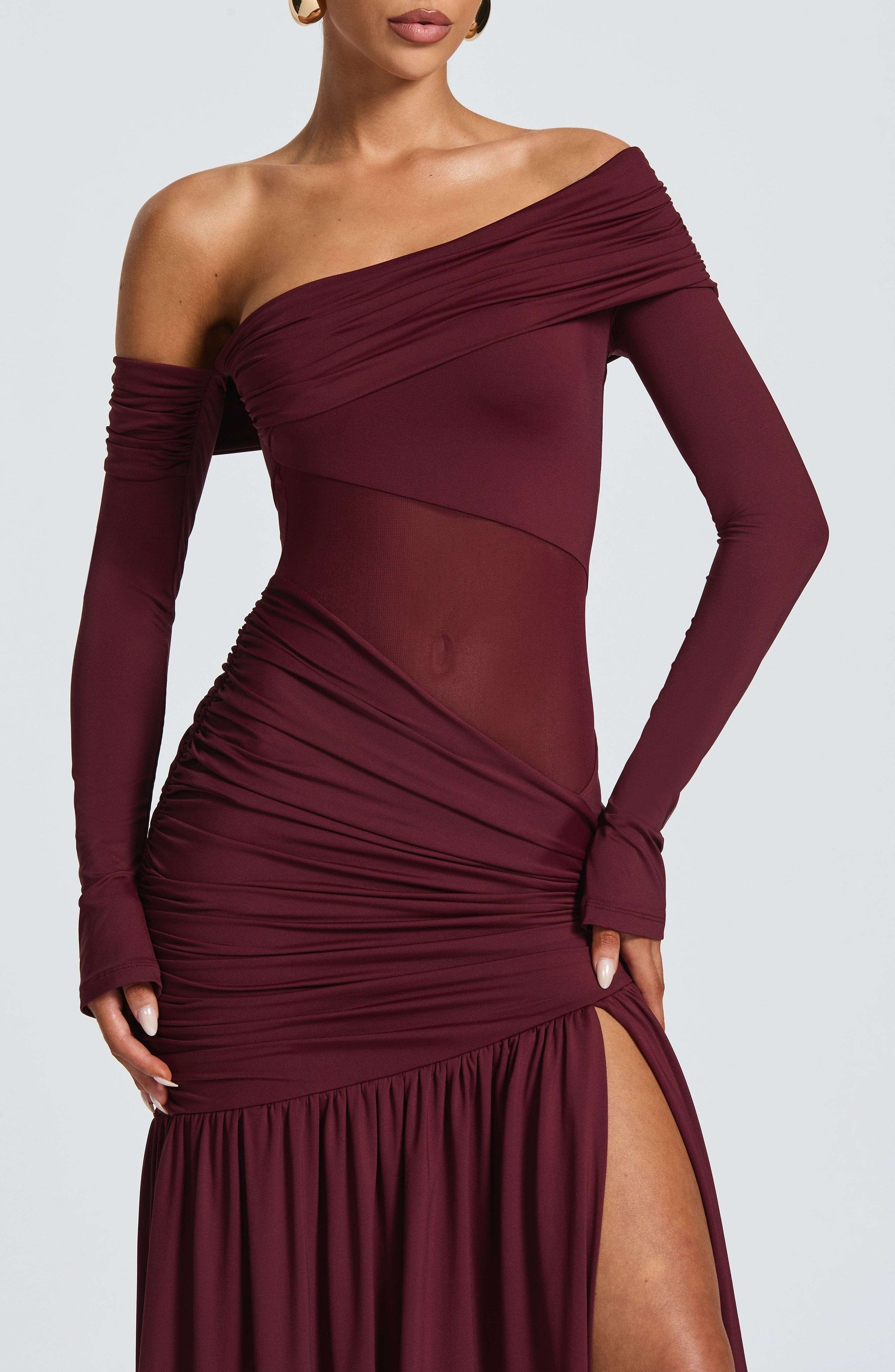 Ettalie Maxi Dress - Cherry Lacquer Ryvelle