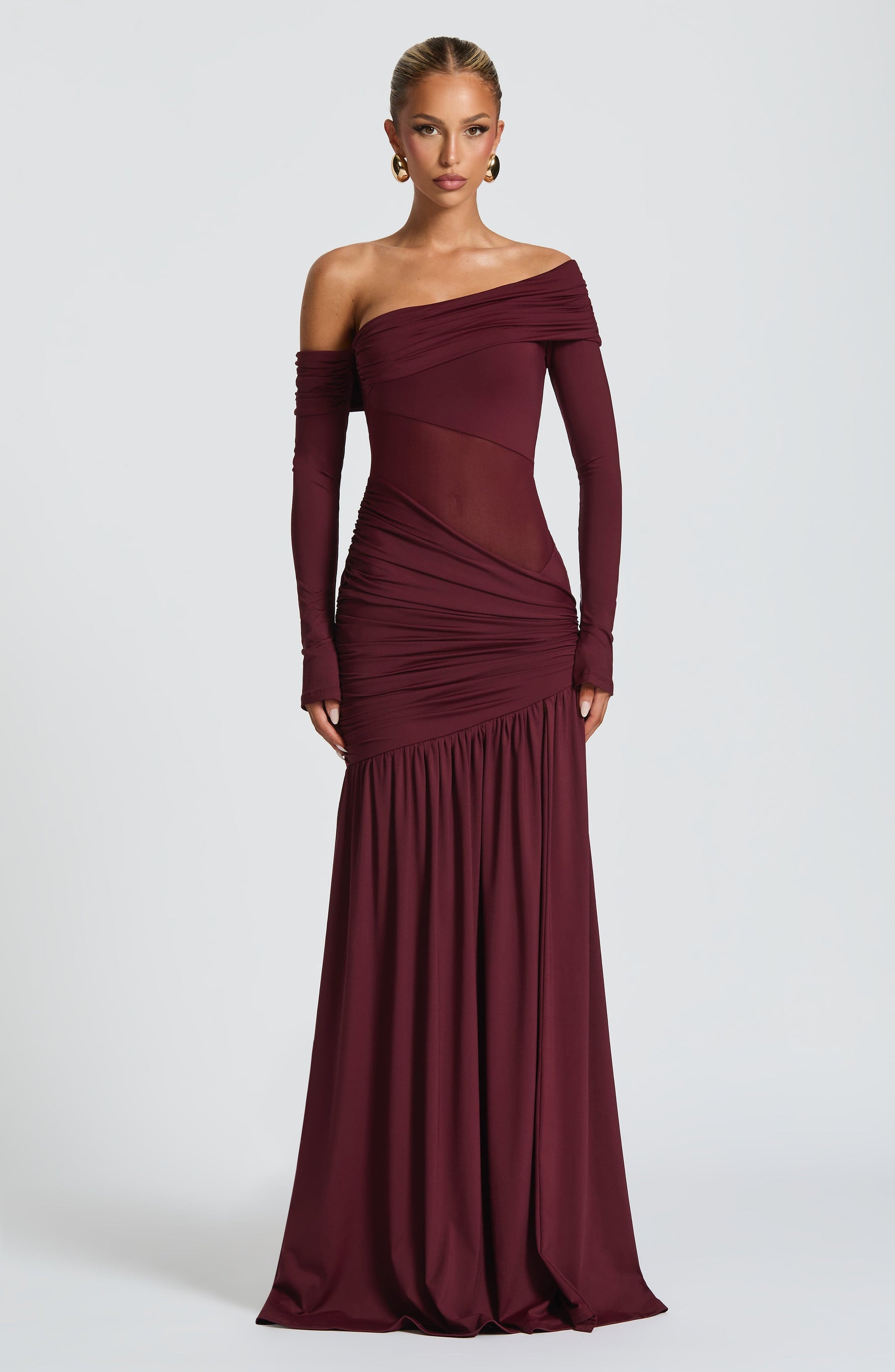 Ettalie Maxi Dress - Cherry Lacquer Ryvelle