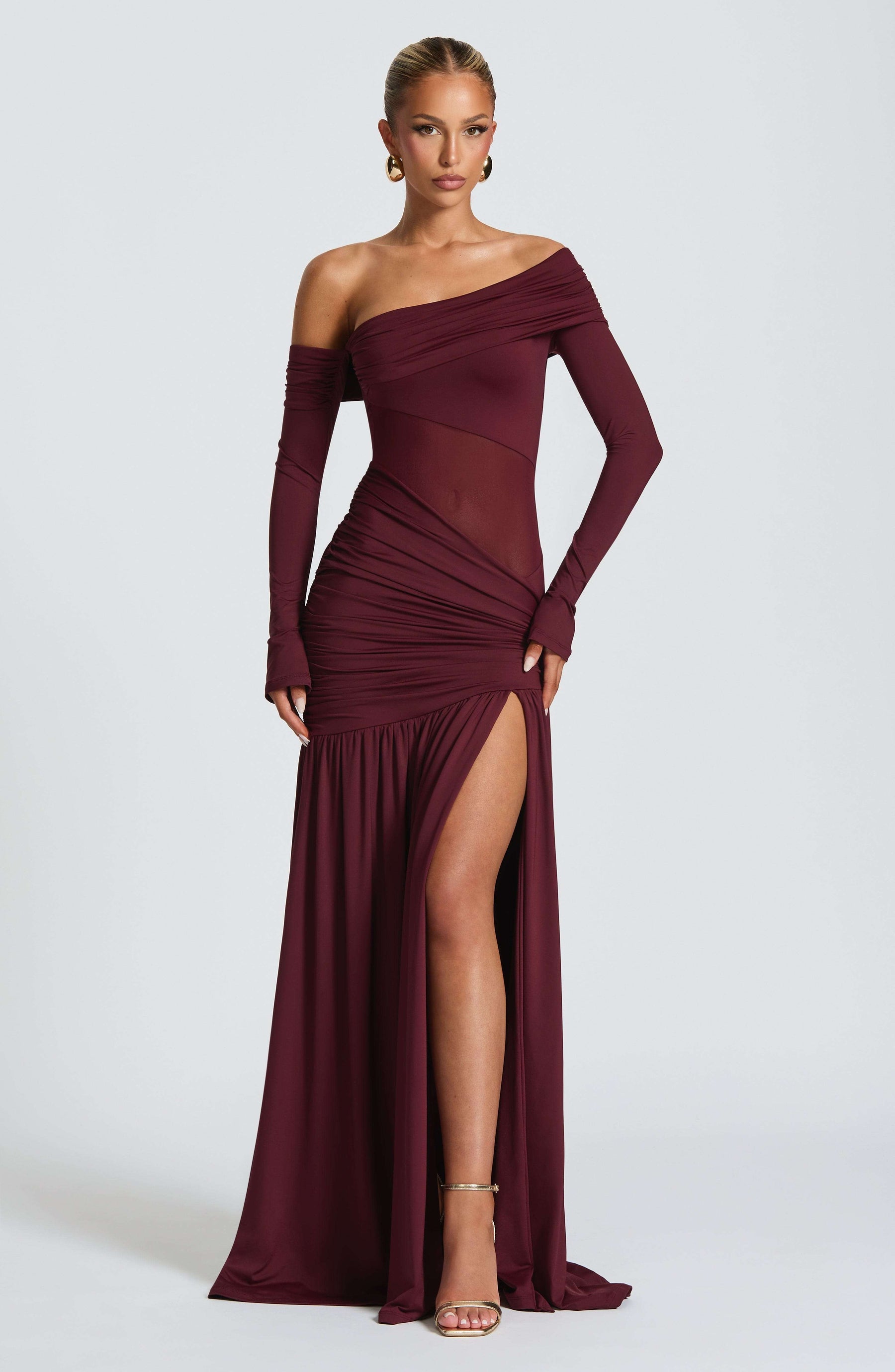 Ettalie Maxi Dress - Cherry Lacquer Ryvelle