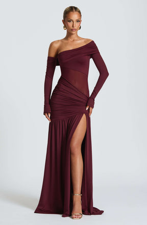 Ettalie Maxi Dress - Cherry Lacquer Ryvelle