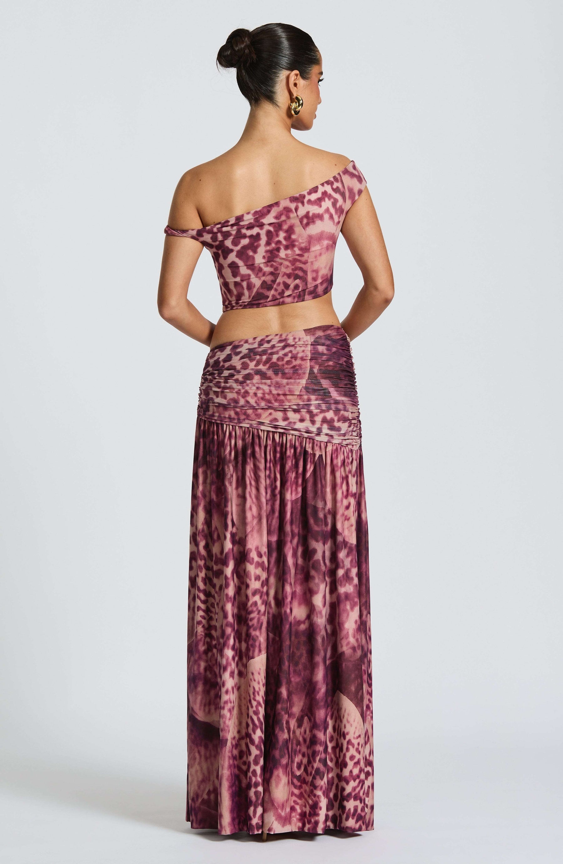 Eva Top - Magenta Orchid Print Ryvelle