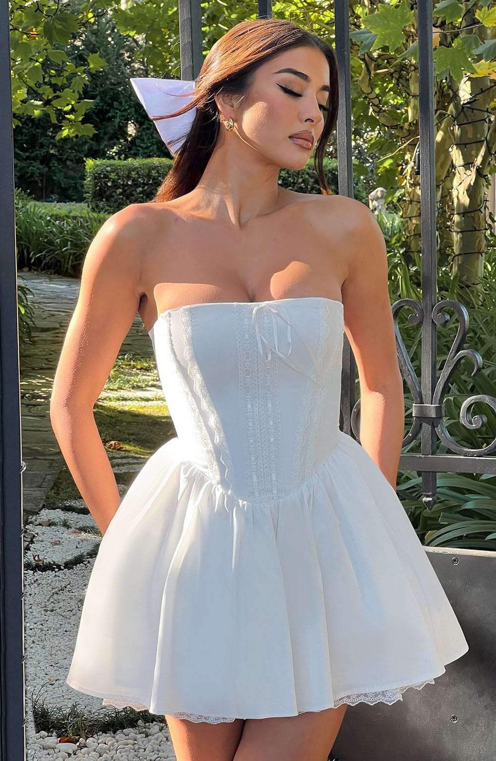 Evie Mini Dress - Ivory Ryvelle