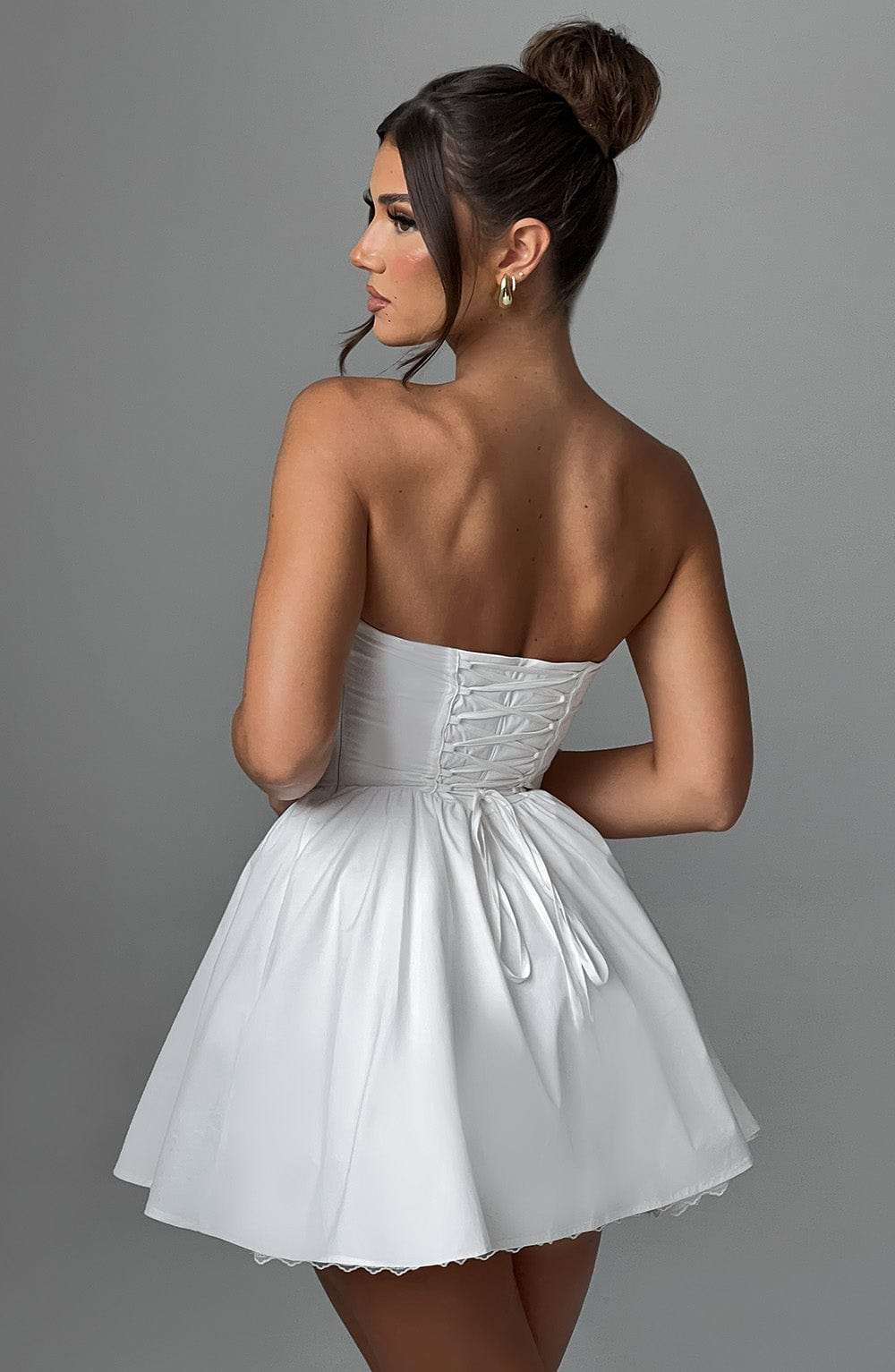 Evie Mini Dress - Ivory Ryvelle