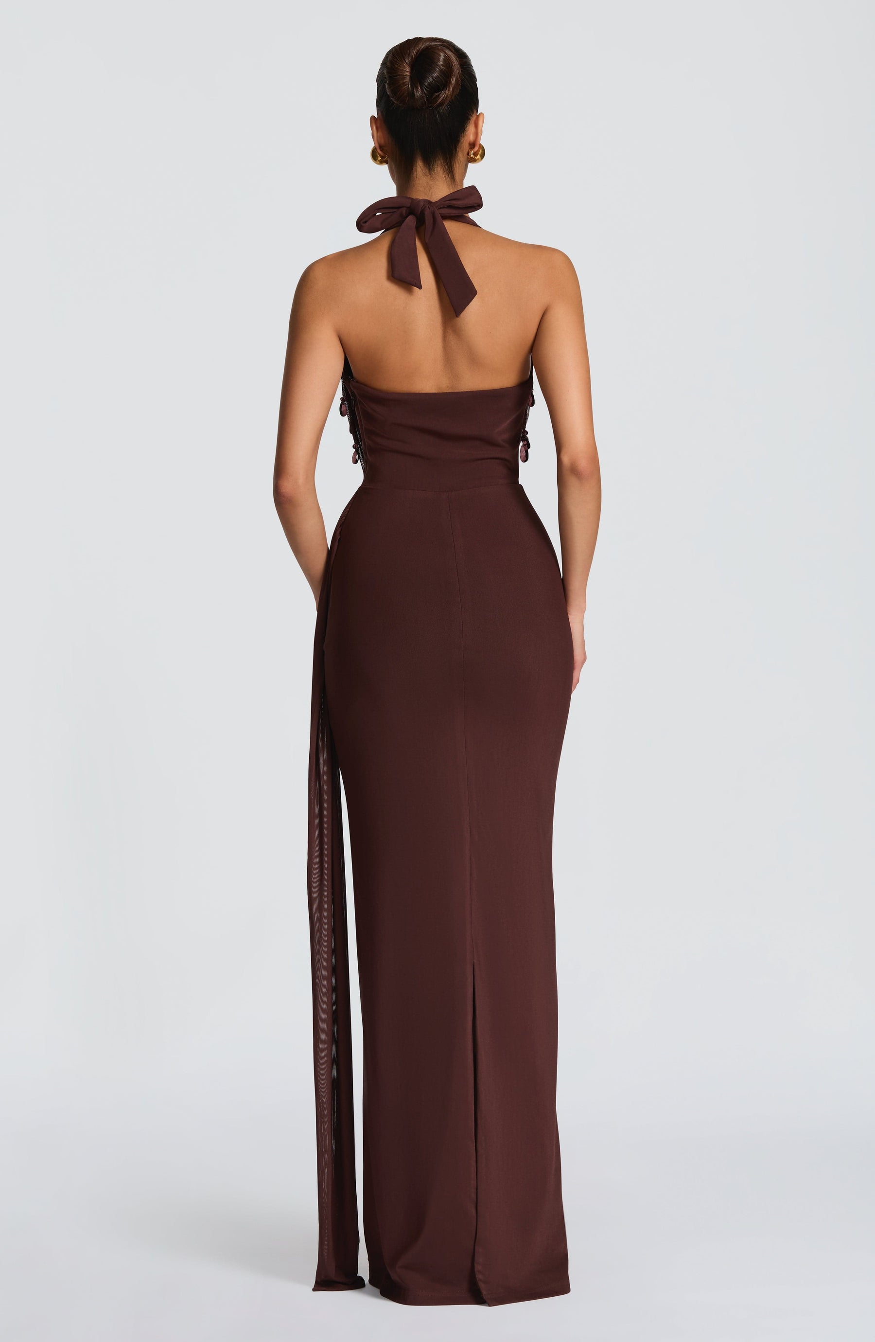 Fabia Maxi Dress - Plum Brown Ryvelle