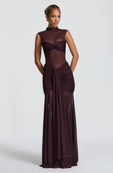 Fae Maxi Skirt - Plum Ryvelle