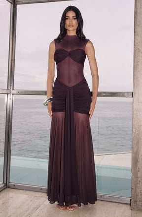 Fae Maxi Skirt - Plum Ryvelle
