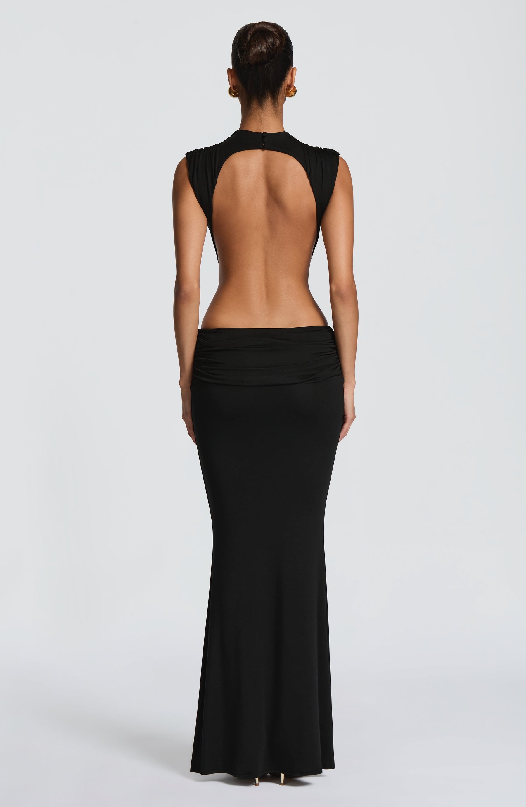 Fenella Maxi Dress - Black Ryvelle