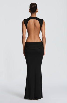 Fenella Maxi Dress - Black Ryvelle