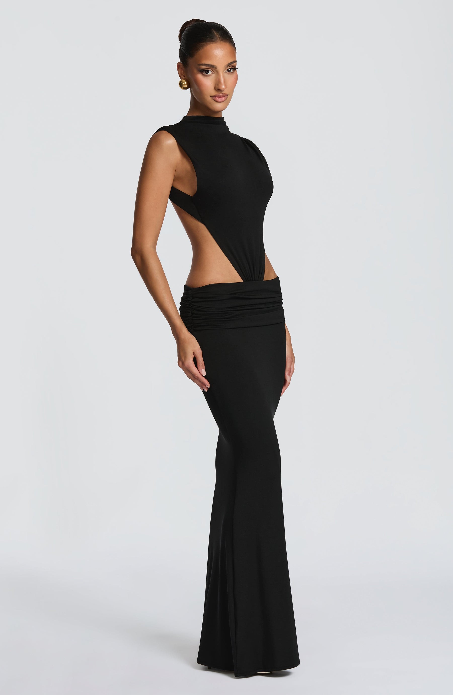 Fenella Maxi Dress - Black Ryvelle