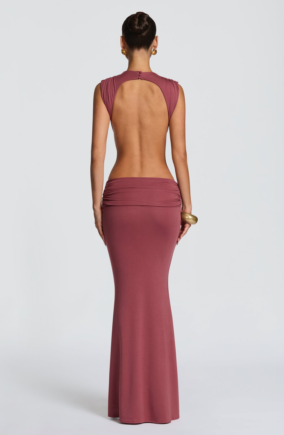 Fenella Maxi Dress - Rose Brown Ryvelle