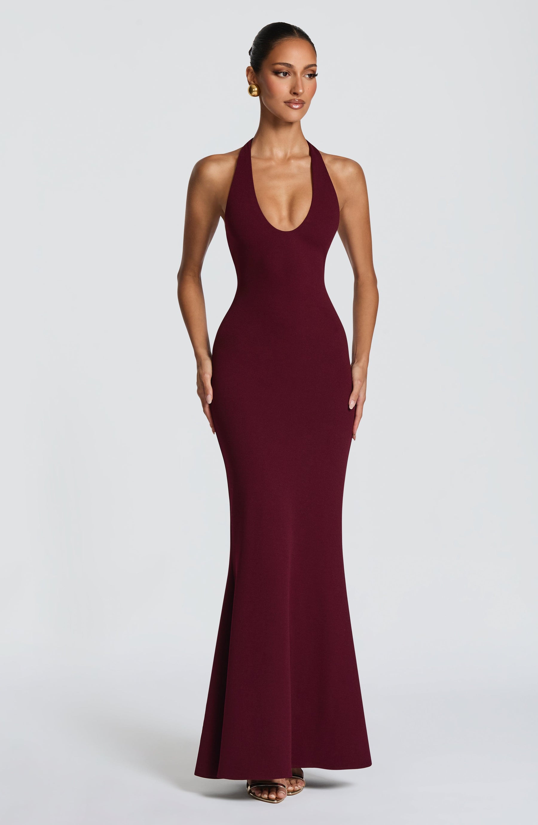 Fern Maxi Dress - Cherry Lacquer Ryvelle