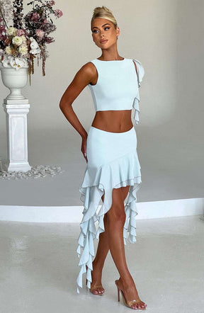 Ferna Mini Skirt - Mint Ryvelle