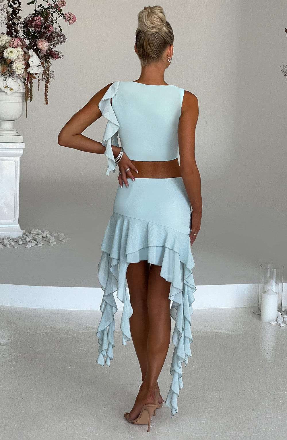 Ferna Mini Skirt - Mint Ryvelle