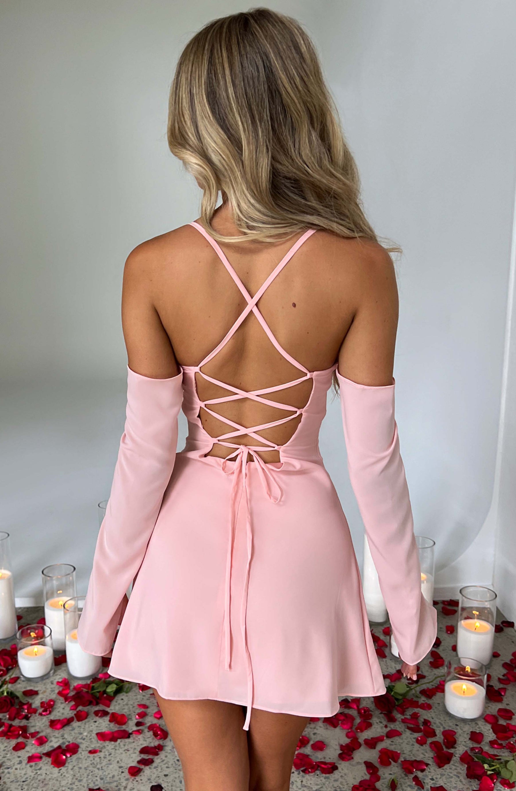 Fiona Mini Dress - Blush Ryvelle