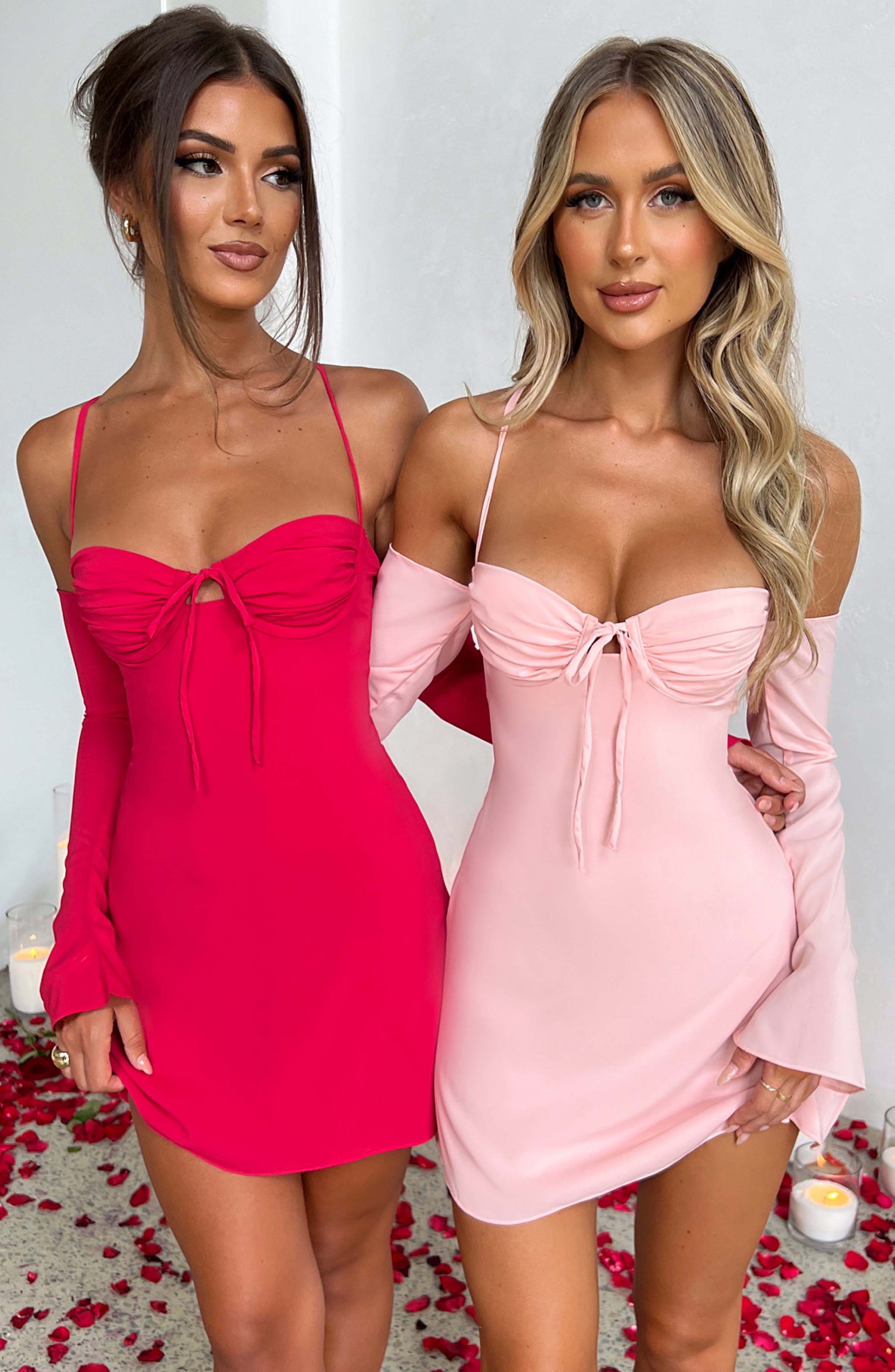 Fiona Mini Dress - Pink Ryvelle