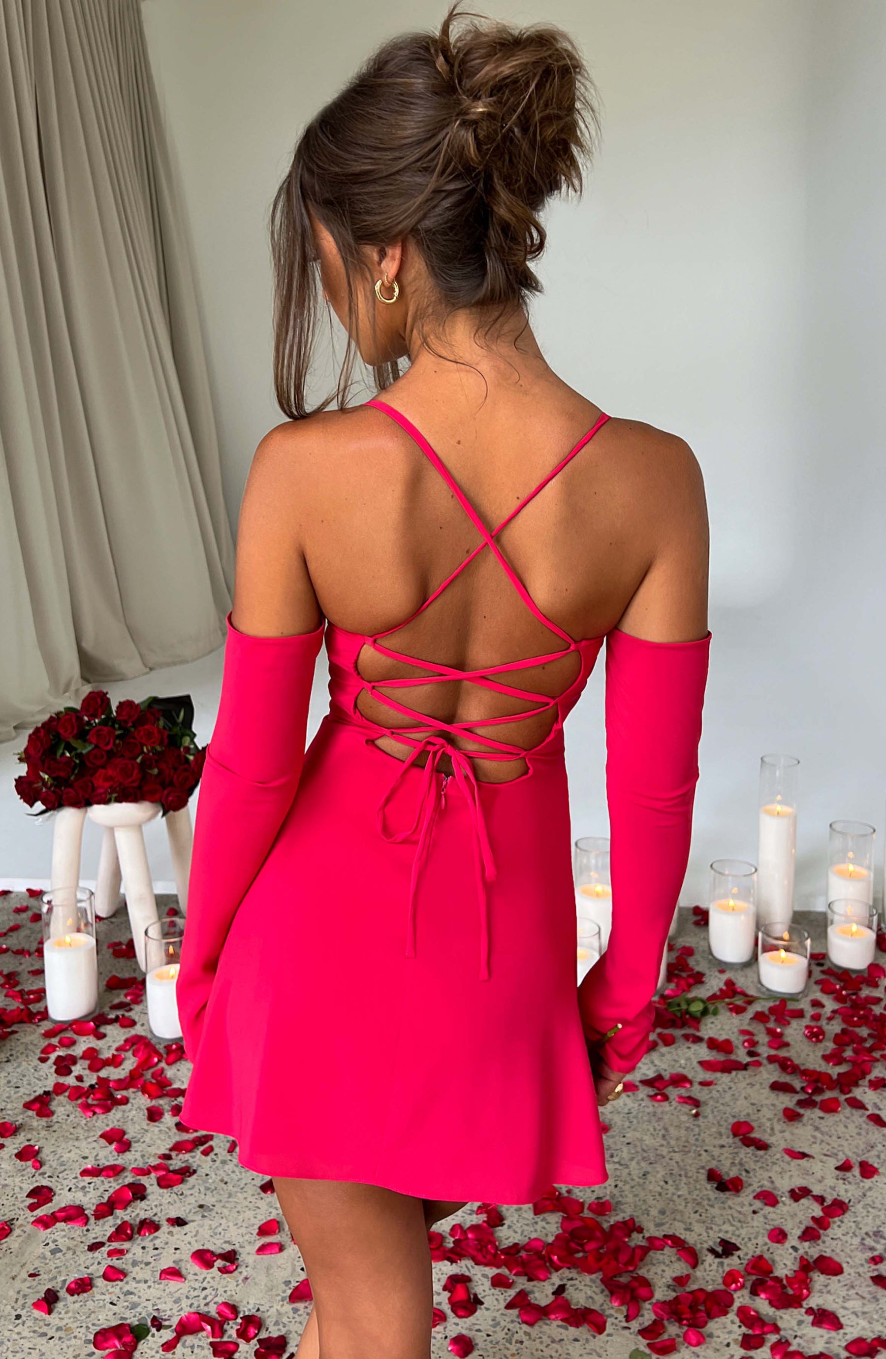 Fiona Mini Dress - Pink Ryvelle