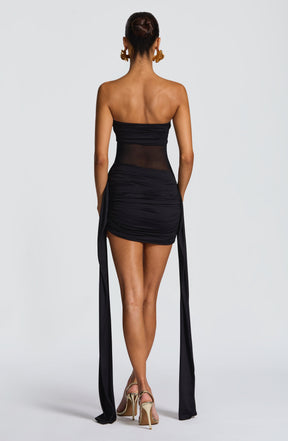 Fiorella Mini Dress - Black Ryvelle