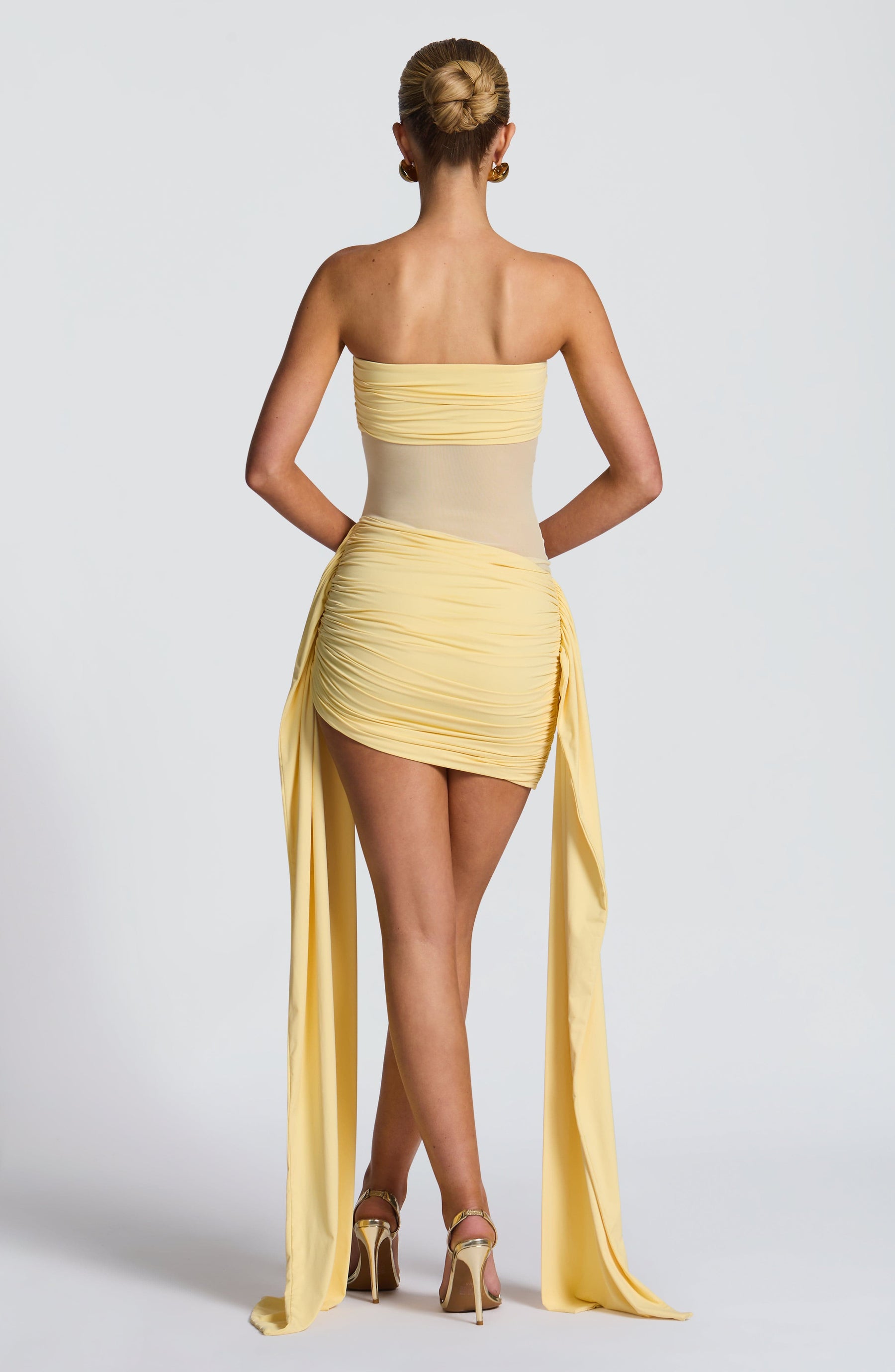 Fiorella Mini Dress - Lemon Ryvelle