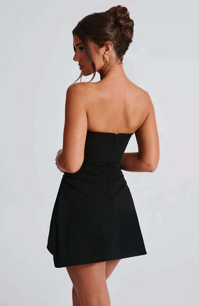 Fleur Mini Dress - Black Ryvelle