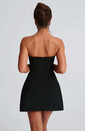 Fleur Mini Dress - Black Ryvelle