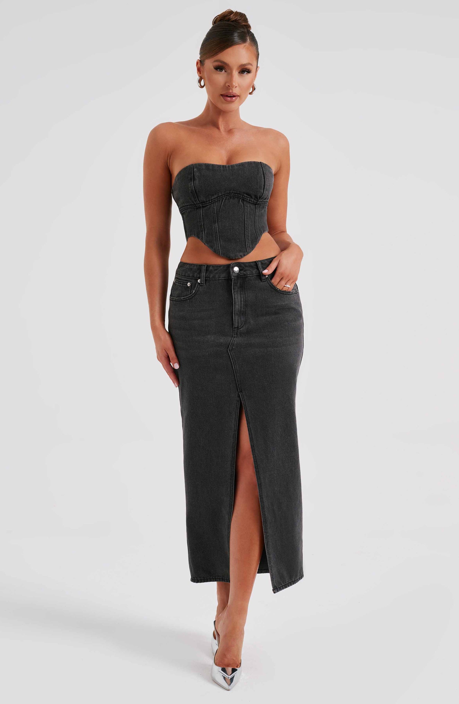 Flor Maxi Skirt - Black Ryvelle
