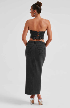 Flor Maxi Skirt - Black Ryvelle