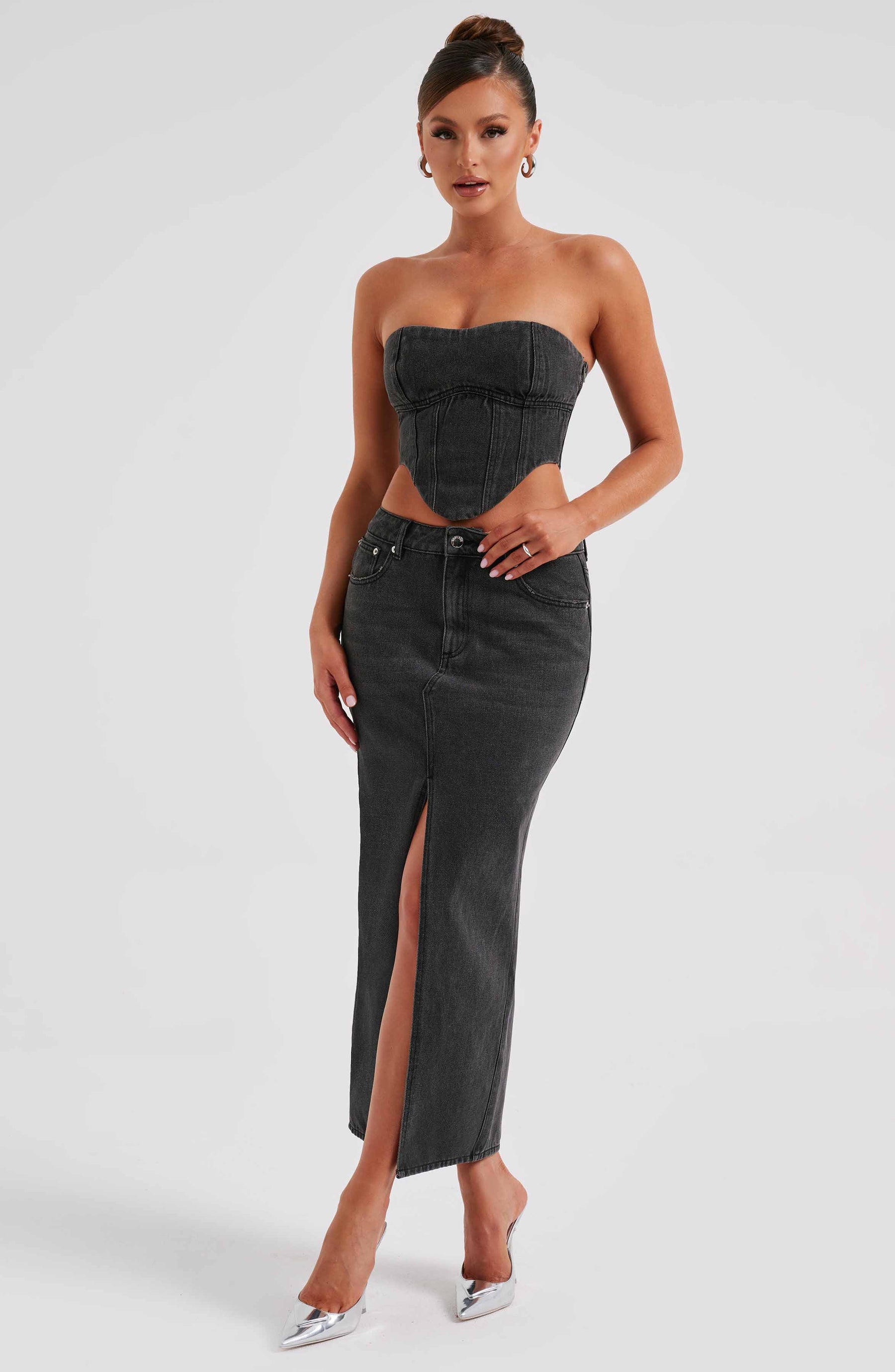 Flor Maxi Skirt - Black Ryvelle