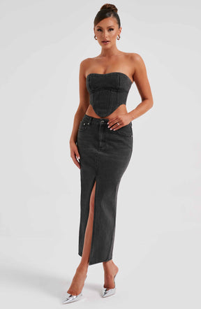 Flor Maxi Skirt - Black Ryvelle
