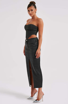 Flor Maxi Skirt - Black Ryvelle