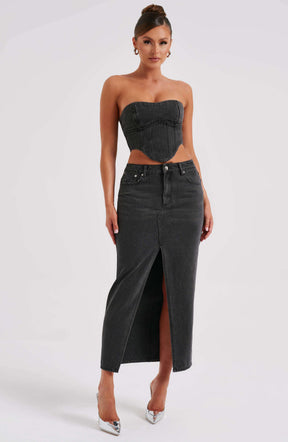 Flor Maxi Skirt - Black Ryvelle