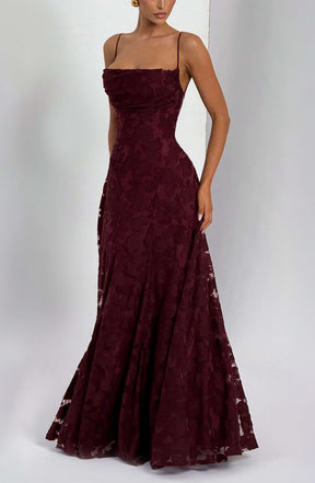 Francis Maxi Dress - Cherry Lacquer Ryvelle
