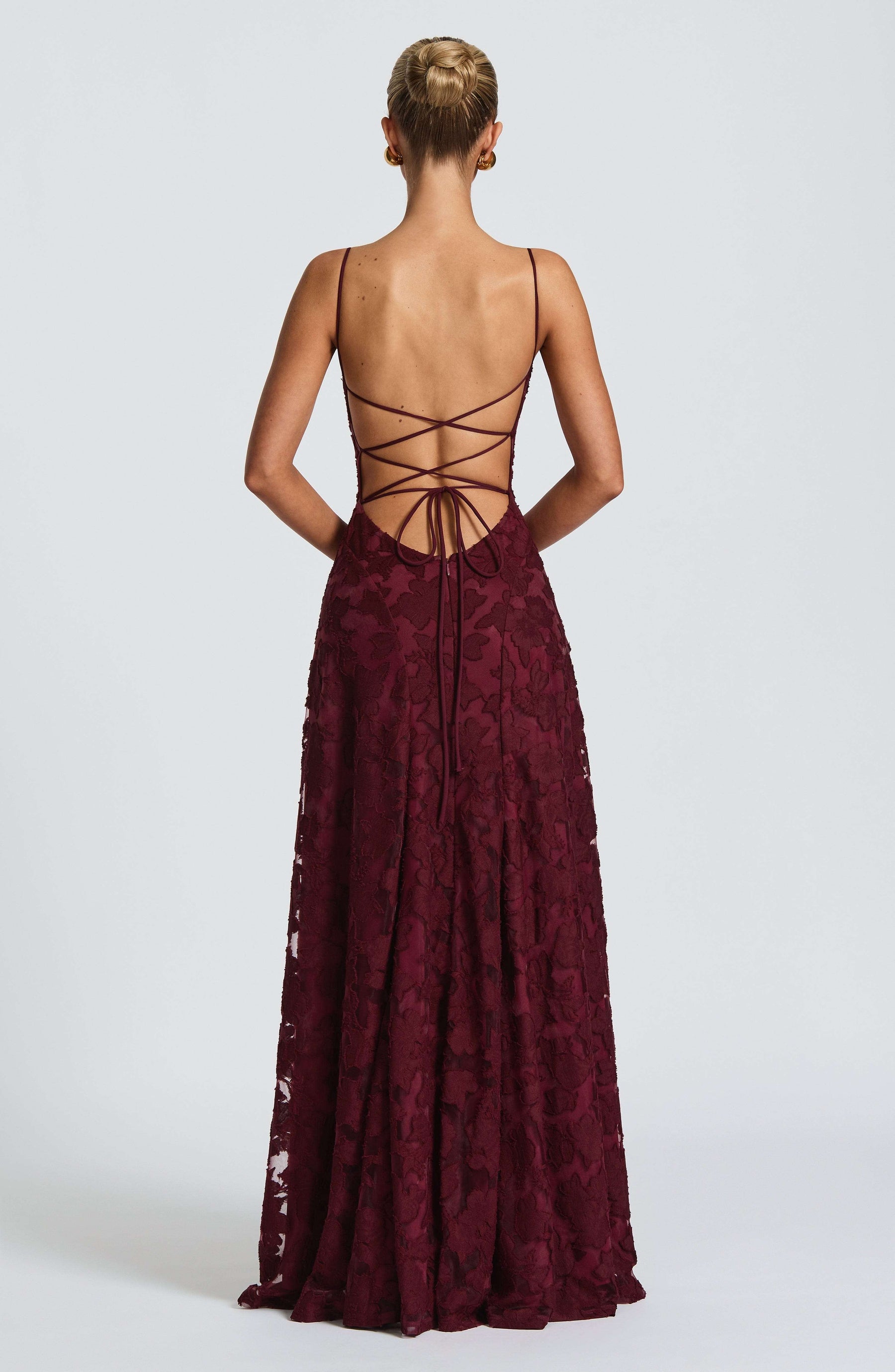 Francis Maxi Dress - Cherry Lacquer Ryvelle
