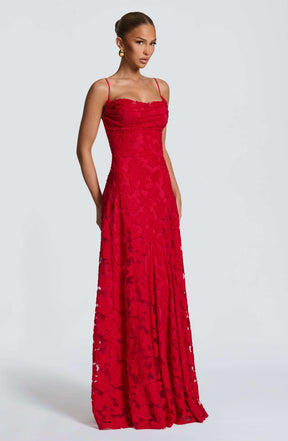 Francis Maxi Dress - Red Ryvelle