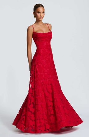 Francis Maxi Dress - Red Ryvelle