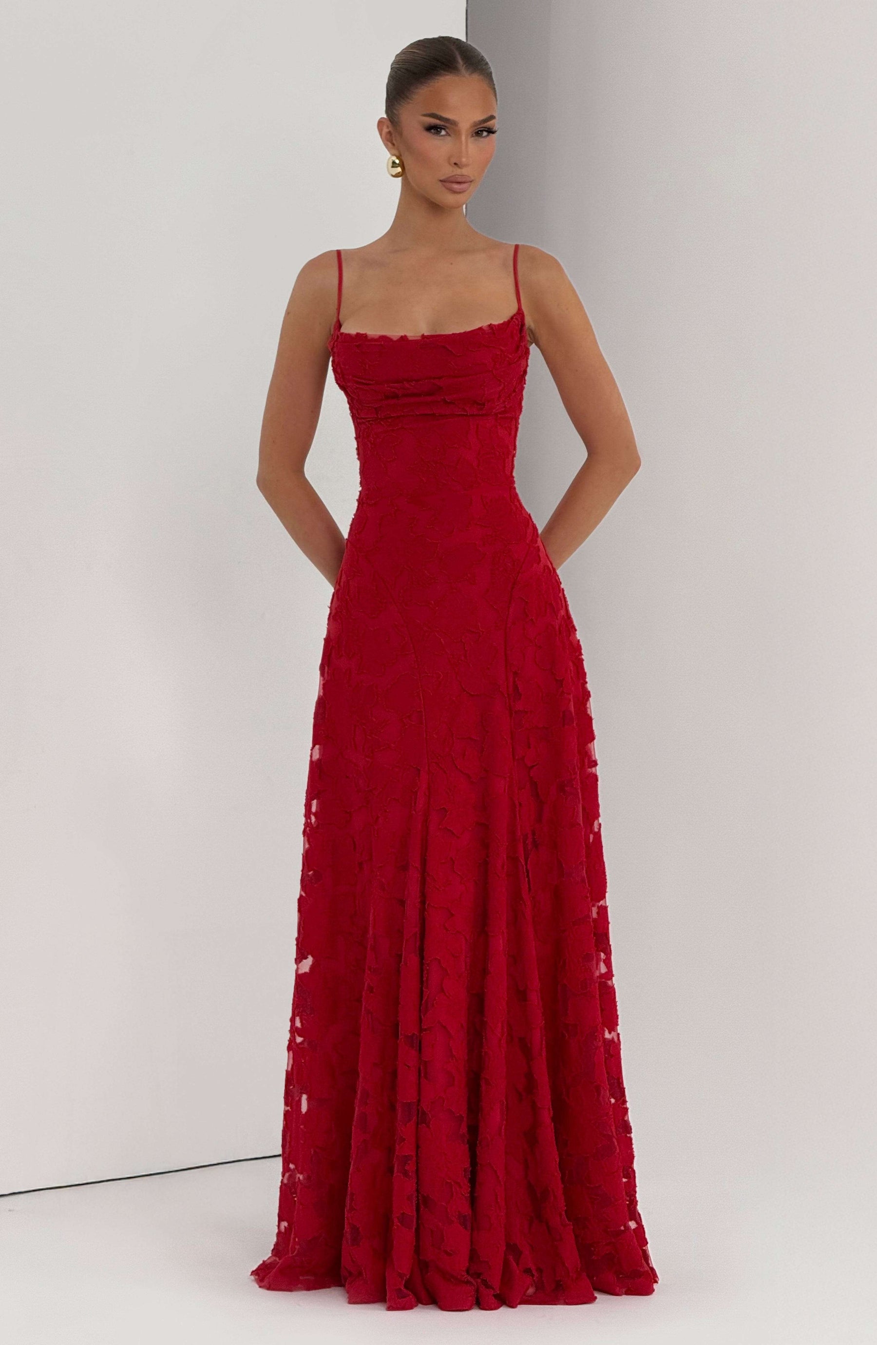 Francis Maxi Dress - Red Ryvelle