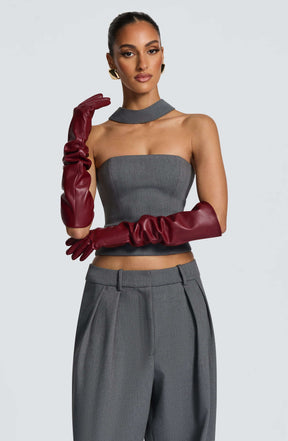 Frankie Gloves - Burgundy Ryvelle