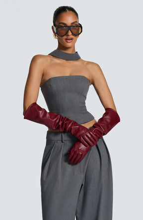 Frankie Gloves - Burgundy Ryvelle