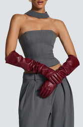 Frankie Gloves - Burgundy Ryvelle