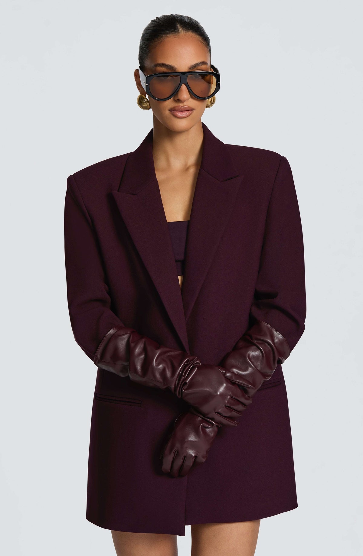 Frankie Gloves - Plum Ryvelle