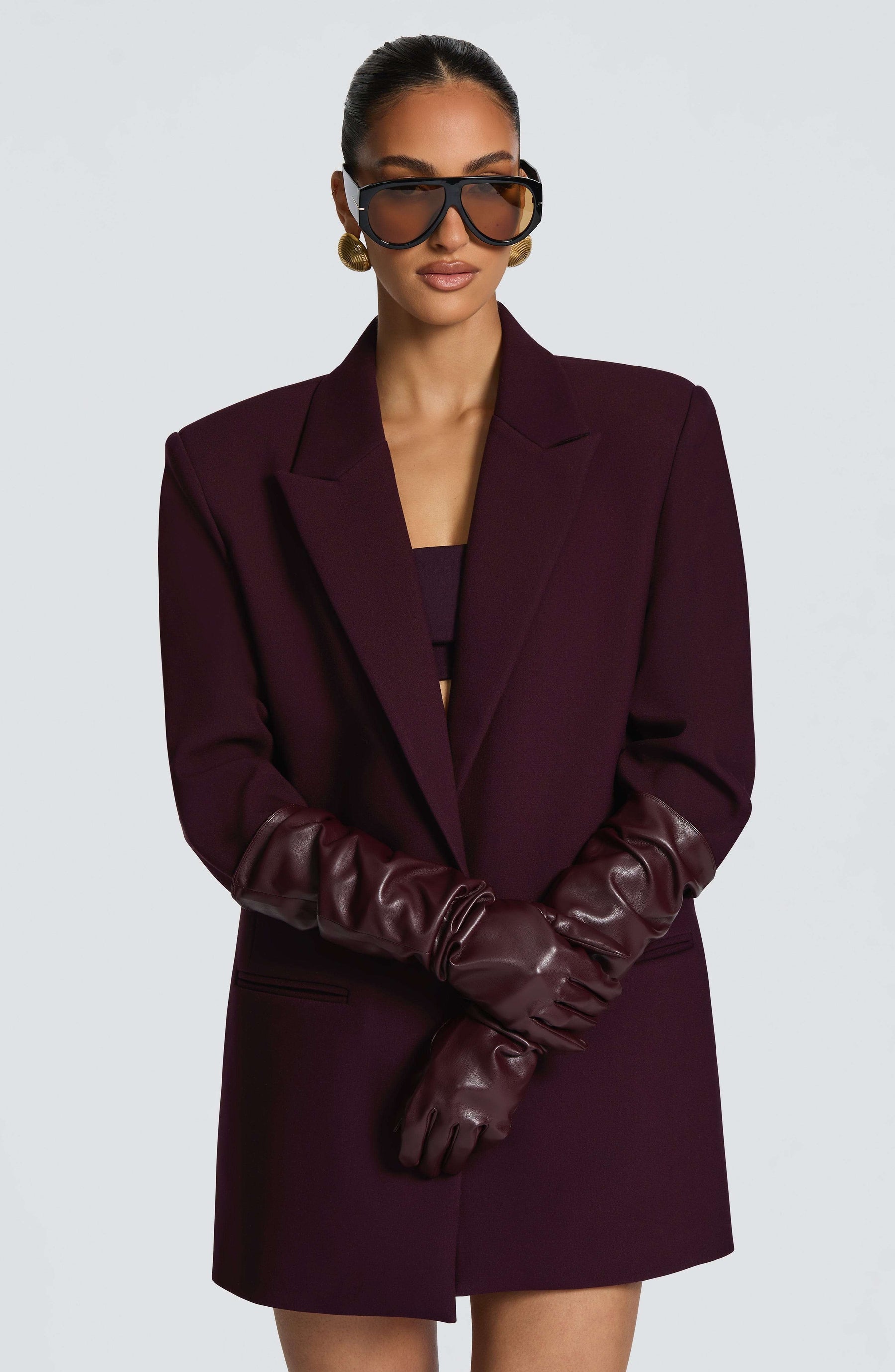 Frankie Gloves - Plum Ryvelle