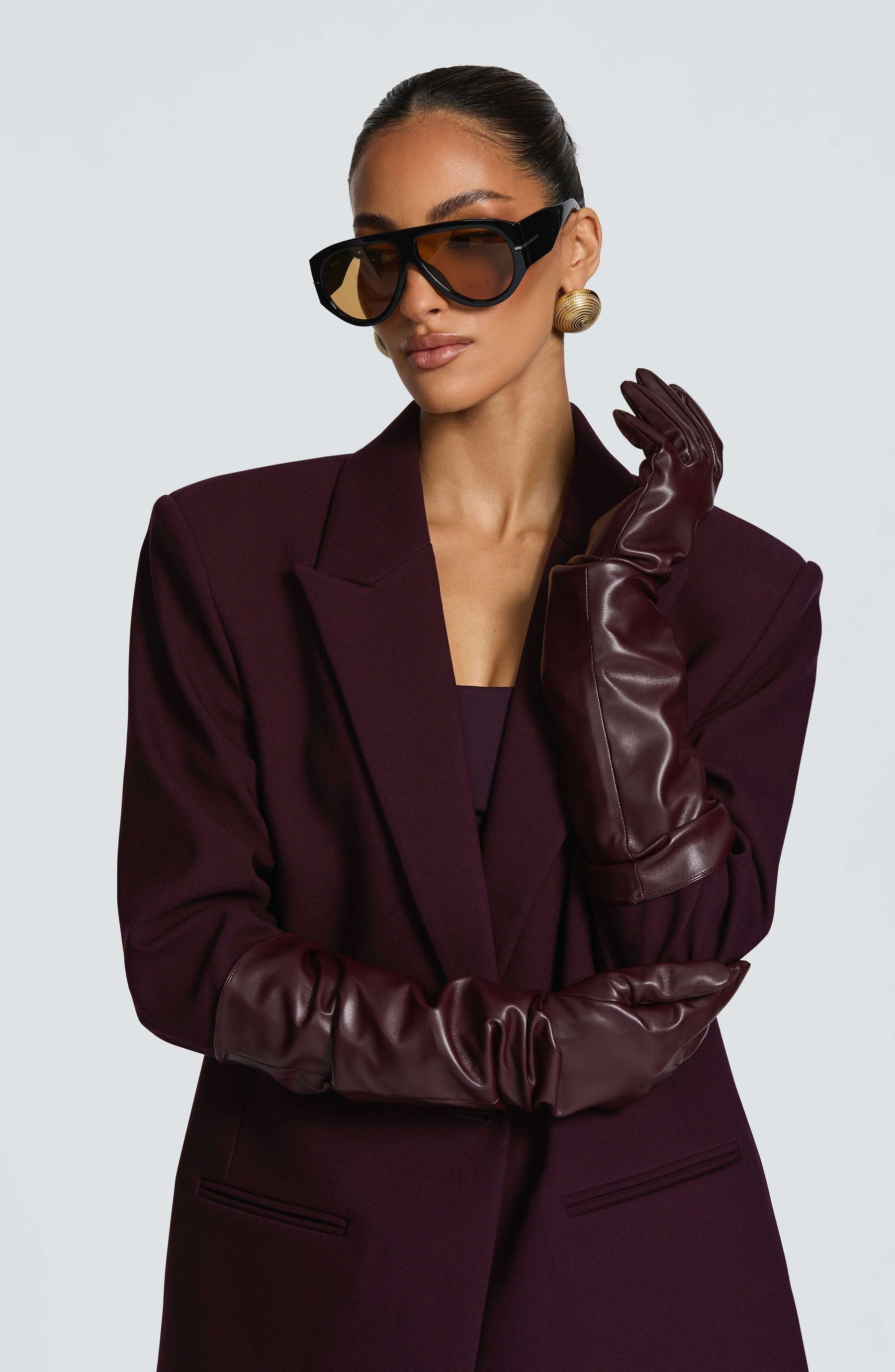 Frankie Gloves - Plum Ryvelle