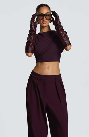 Frankie Gloves - Plum Ryvelle