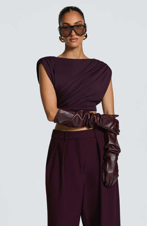 Frankie Gloves - Plum Ryvelle