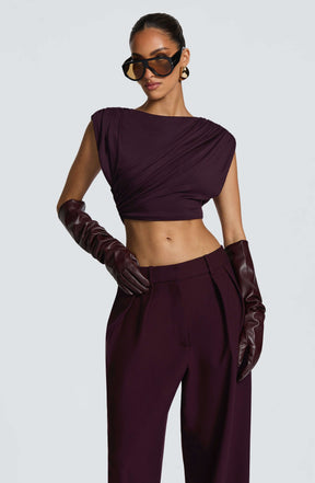 Frankie Gloves - Plum Ryvelle