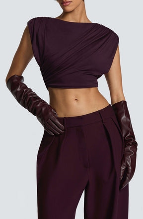 Frankie Gloves - Plum Ryvelle