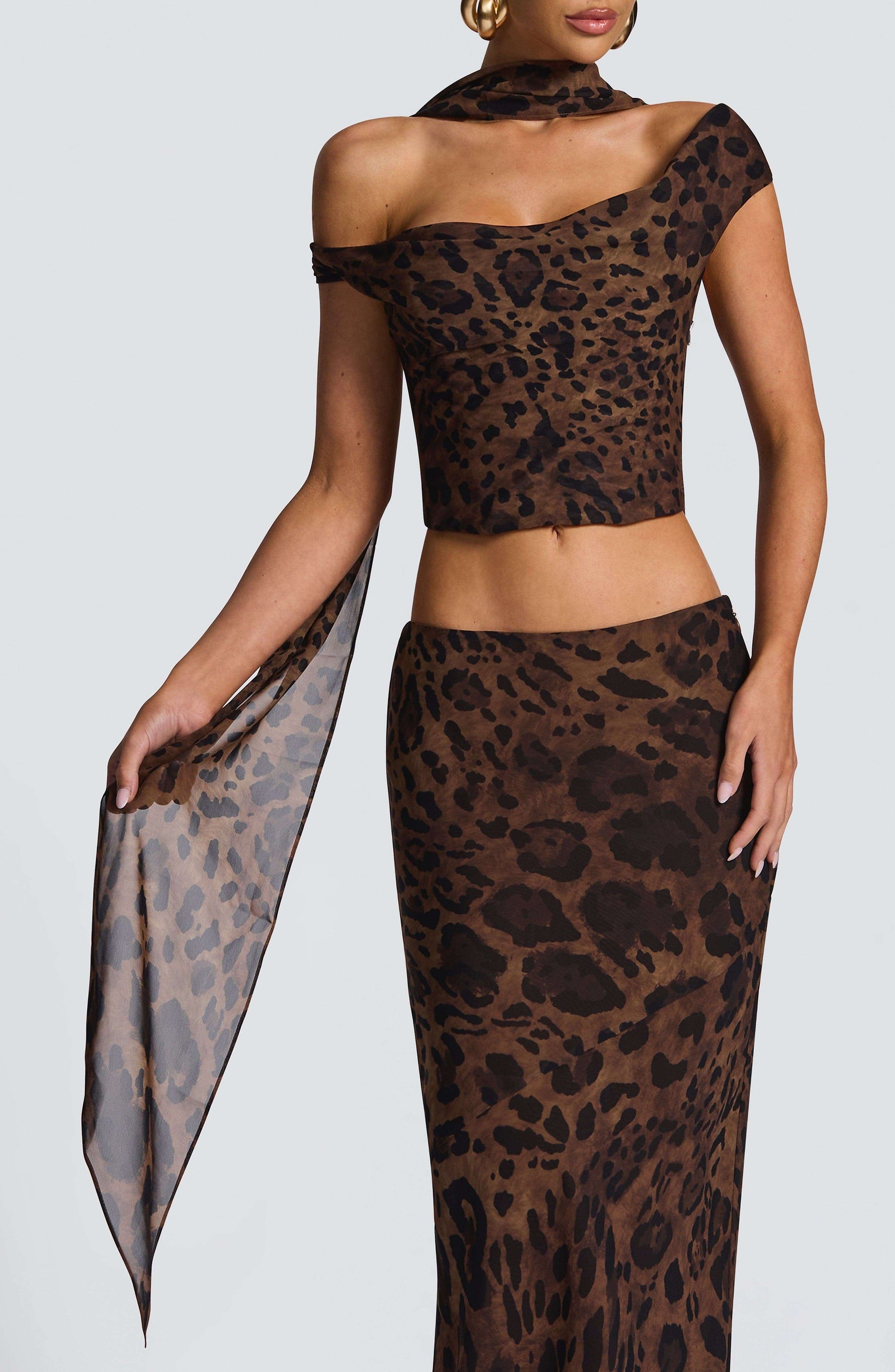 Freda Scarf - Leopard Print Ryvelle