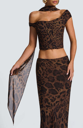 Freda Scarf - Leopard Print Ryvelle