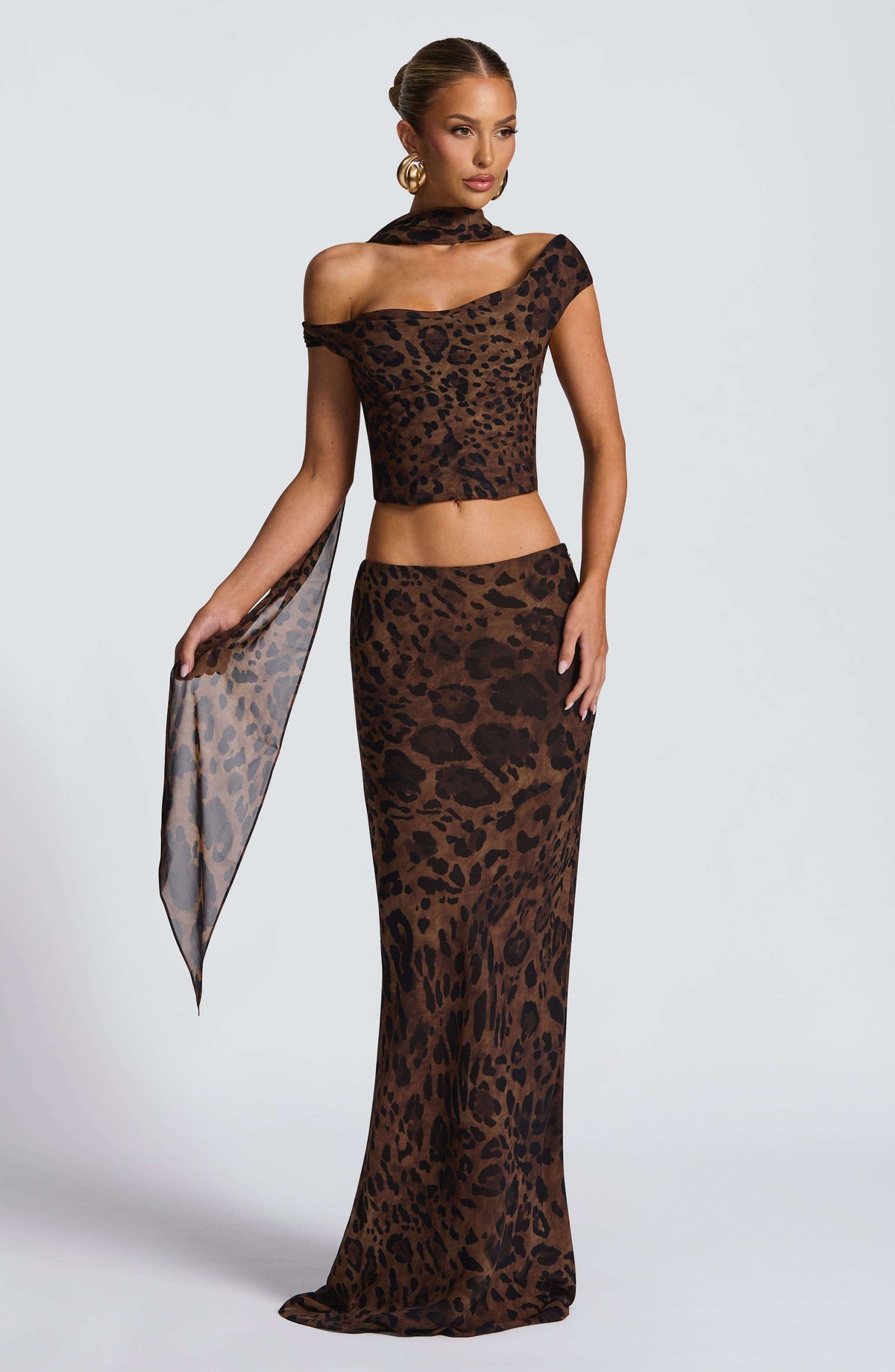 Freda Scarf - Leopard Print Ryvelle