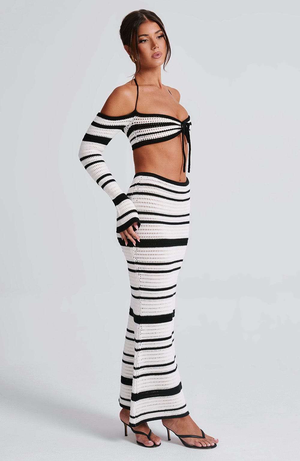 Georgia Top - Black/White Ryvelle